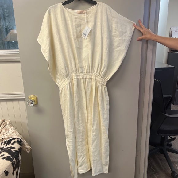 Tory Burch Linen Drop Waist Dress small - Picture 3 of 3